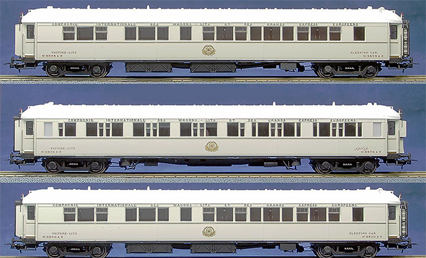 LS Models 49139 - Orient Express 3pc Sleeping Car Set Typ S of the CIWL